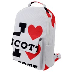 I Love Scott Flap Pocket Backpack (small) by ilovewhateva