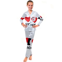 I Love Scott Kid s Satin Long Sleeve Pajamas Set by ilovewhateva