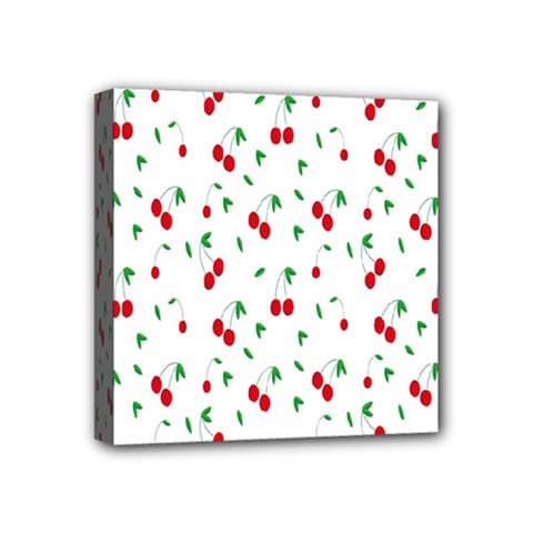 Cherries Mini Canvas 4  X 4  (stretched) by nateshop