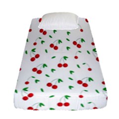 Cherries Fitted Sheet (single Size) by nateshop