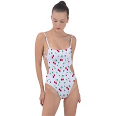 Cherries Tie Strap One Piece Swimsuit by nateshop