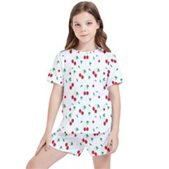 Cherries Kids  Tee And Sports Shorts Set by nateshop