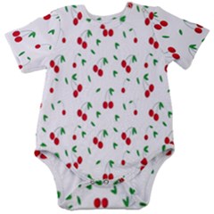 Cherries Baby Short Sleeve Bodysuit by nateshop