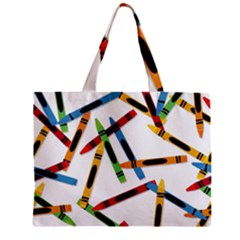 Crayons Zipper Mini Tote Bag by nateshop