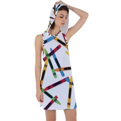 Crayons Racer Back Hoodie Dress by nateshop