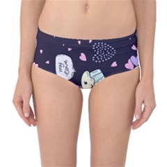 Cupcake Mid-waist Bikini Bottoms by nateshop