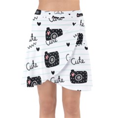 Cute-cutes Wrap Front Skirt by nateshop