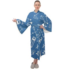 Education Maxi Velvet Kimono by nateshop