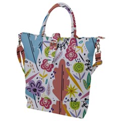 Flowers-101 Buckle Top Tote Bag by nateshop