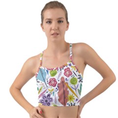 Flowers-101 Mini Tank Bikini Top