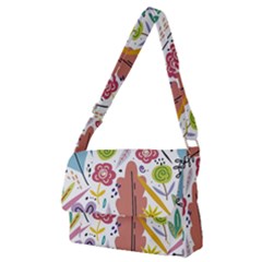 Flowers-101 Full Print Messenger Bag (m) by nateshop