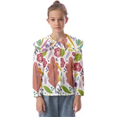 Flowers-101 Kids  Peter Pan Collar Blouse