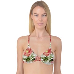 Flowers-102 Reversible Tri Bikini Top