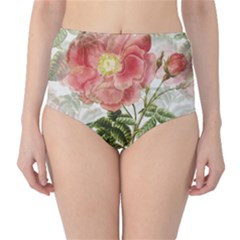 Flowers-102 Classic High-waist Bikini Bottoms