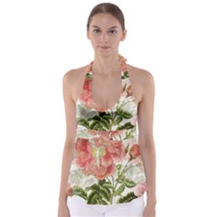 Flowers-102 Babydoll Tankini Top