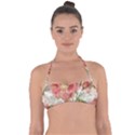 Flowers-102 Halter Bandeau Bikini Top View1