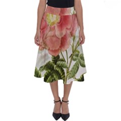 Flowers-102 Perfect Length Midi Skirt