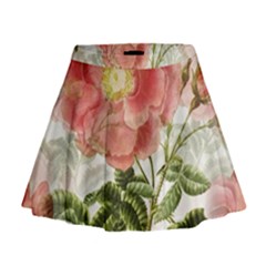 Flowers-102 Mini Flare Skirt by nateshop