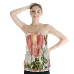 Flowers-102 Strapless Top