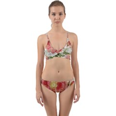 Flowers-102 Wrap Around Bikini Set