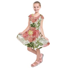 Flowers-102 Kids  Short Sleeve Dress