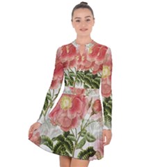 Flowers-102 Long Sleeve Panel Dress