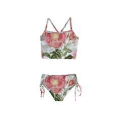 Flowers-102 Girls  Tankini Swimsuit