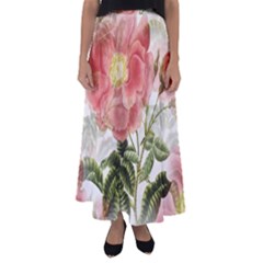 Flowers-102 Flared Maxi Skirt