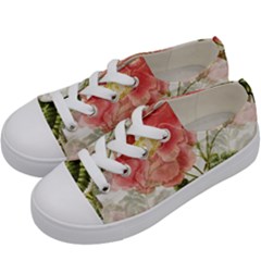 Flowers-102 Kids  Low Top Canvas Sneakers