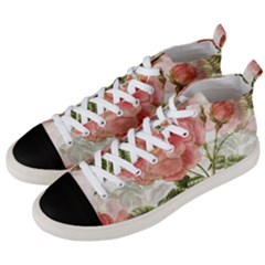 Flowers-102 Men s Mid-top Canvas Sneakers
