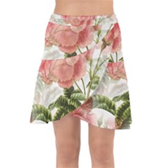 Flowers-102 Wrap Front Skirt