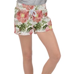 Flowers-102 Women s Velour Lounge Shorts