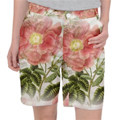 Flowers-102 Women s Pocket Shorts