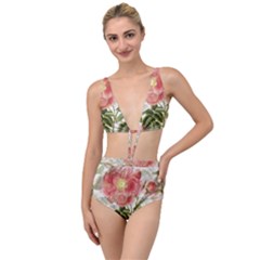 Flowers-102 Tied Up Two Piece Swimsuit