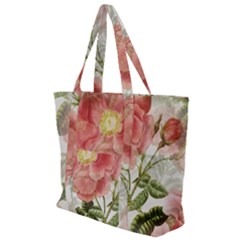 Flowers-102 Zip Up Canvas Bag