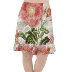 Flowers-102 Fishtail Chiffon Skirt