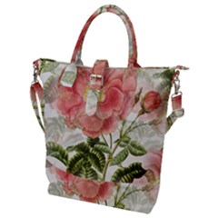 Flowers-102 Buckle Top Tote Bag