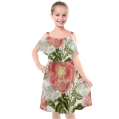 Flowers-102 Kids  Cut Out Shoulders Chiffon Dress by nateshop