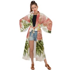 Flowers-102 Maxi Kimono