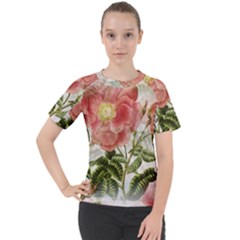 Flowers-102 Women s Sport Raglan Tee