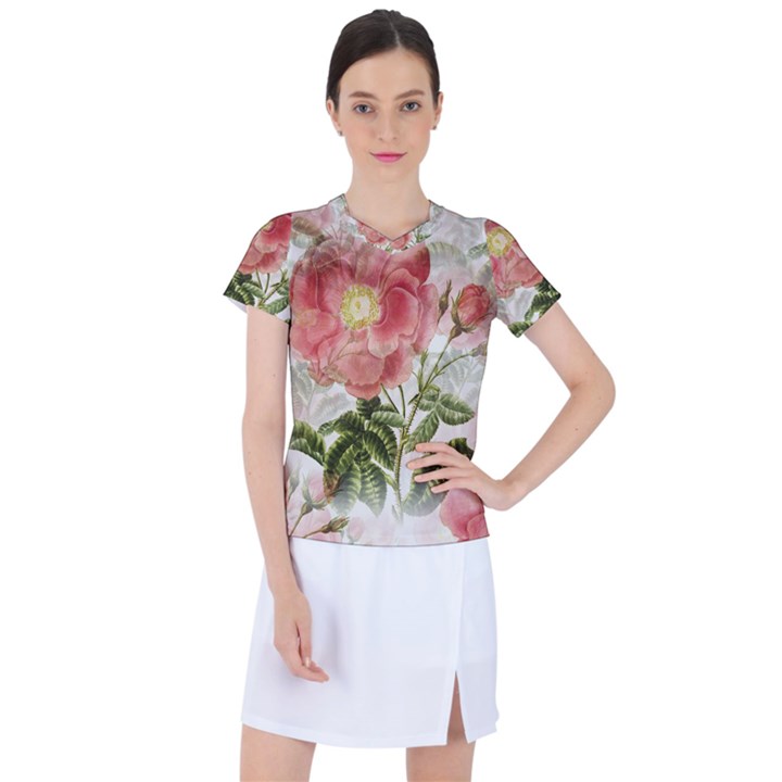 Flowers-102 Women s Sports Top