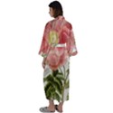 Flowers-102 Maxi Satin Kimono View2