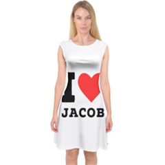 I Love Jacob Capsleeve Midi Dress by ilovewhateva