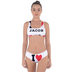 I Love Jacob Criss Cross Bikini Set by ilovewhateva