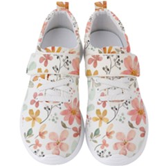 Flowers-107 Men s Velcro Strap Shoes