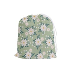 Flowers-108 Drawstring Pouch (Large)