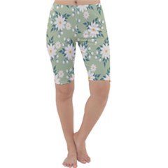 Flowers-108 Cropped Leggings 