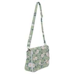 Flowers-108 Shoulder Bag with Back Zipper