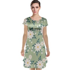 Flowers-108 Cap Sleeve Nightdress