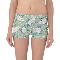 Flowers-108 Reversible Boyleg Bikini Bottoms